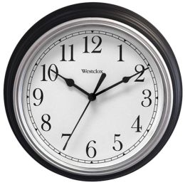 Westclox 46991A 9 Decorative Wall Clock (Black)