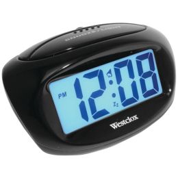 Westclox 70043X Large Easy-to-Read LCD Battery Alarm Clock