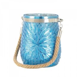Blue Flower Candleholder
