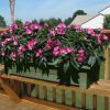 Sage Green Rectangular Garden Deck Patio Planter - Holds up to 150 lbs