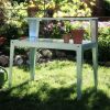 Galvanized Steel Potting Bench Garden Workstation Rack Table