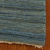 Hand-knotted All-Natural Oceans Blue Hemp Rug (5' x 8')