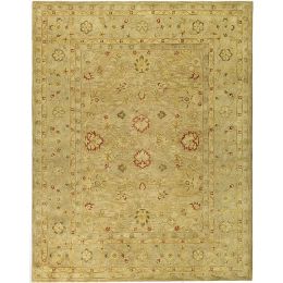 Handmade Majesty Light Brown/ Beige Wool Rug (7'6 x 9'6)