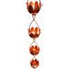 Lily Lotus Flower 100% Copper 8-Foot Rain Chain