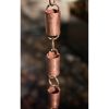 Solid Copper 8.5 Ft Rain Gutter Rain Chain