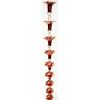 Pure Copper 8-Ft Flower Rain Chain Rainwater Gutter Downspout