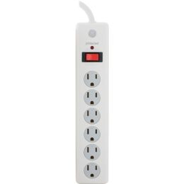 Ge 6-outlet Surge Protector (white 10ft Cord)