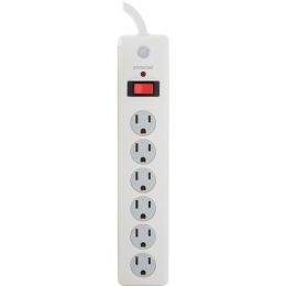 Ge 6-outlet Surge Protector (white 10ft Cord)