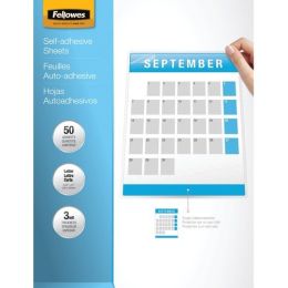 Fellowes 9" X 12" Self-adhesive Laminating Sheets 50 Pk