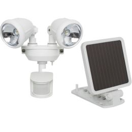 Maxsa Innovations Solar-powered Dual Head Led Security Spotlight (white)