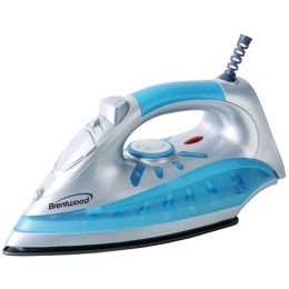 Brentwood Nonstick Steam And Dry Spray Iron With Silver Finish