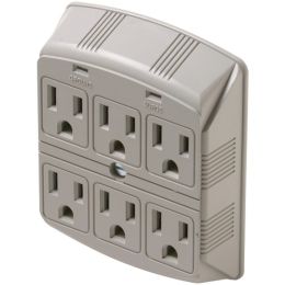 Steren 6-outlet 270 Joules Plug-in Surge Protector
