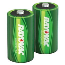 Rayovac Ready-to-use Rechargeable Nimh Batteries (c; 2 Pk; 3000mah)