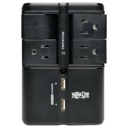 Tripp Lite 4-outlet Rotatable Surge Protector With 2 Usb Ports