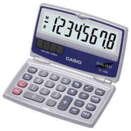 Casio Solar Calculator With Folding Hard Case