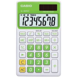 Casio Solar Wallet Calculator With 8-digit Display (green)
