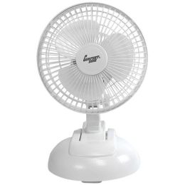 Comfort Zone 6" 2-in-1 Combo Clip-on & Desk Style Fan