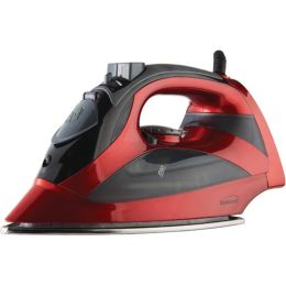 Brentwood Steam Iron With Auto Shutoff (red)