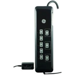 General Electric 8-outlet Surge Protector With Usb Tether 4ft Cord