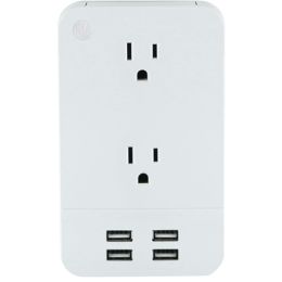 General Electric 2-outlet Surge-protector Wall Tap With 4 Usb Ports