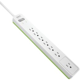 Apc By Schneider Electric 7-outlet Surgearrest Surge Protector 6ft Cord (white)