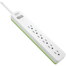 Apc By Schneider Electric 6-outlet Surgearrest Surge Protector 6ft Cord (white)