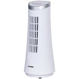 Optimus 12" Desktop Ultraslim Oscillating Tower Fan (white)