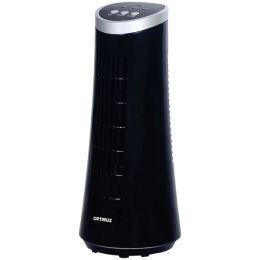 Optimus 12" Desktop Ultraslim Oscillating Tower Fan (black)