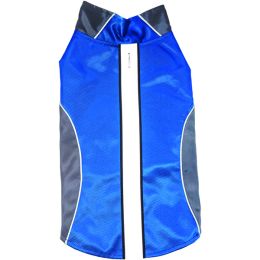 Royal Animals Water-resistant Dog Raincoat With Reflective Stripes Blue (small)