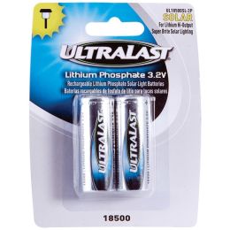 Ultralast Ul18500sl-2p 18500 Lithium Batteries For Solar Lighting 2 Pk