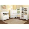 White Wood Baby Diaper Changing Table with 2 Drawers