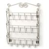 Metal Wall Mount Letter Holder Organizer in Satin Nickel Finish