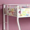 White Twin over Full Metal Bunk Bed