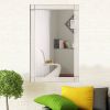 Frameless 35 x 24 inch Rectangle Bathroom Wall Mirror