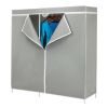 60-inch Grey Portable Closet Clothes Organizer Wardrobe