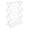 White Folding Laundry Dryer Clothes Drying Rack - Sturdy Steel Desig