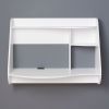 White Modern Wall-Mount Laptop Computer Desk in White