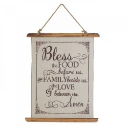 Bless Food Linen Wall Art